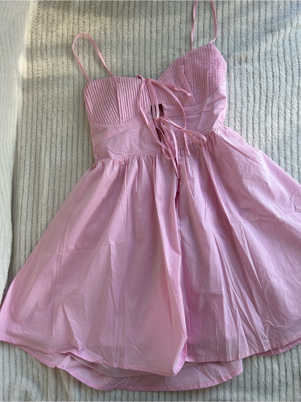 Grey Bandit Noey Dress Women’s Backless Light Pink Summer Dress Size Large NWT - Picture 8 of 14